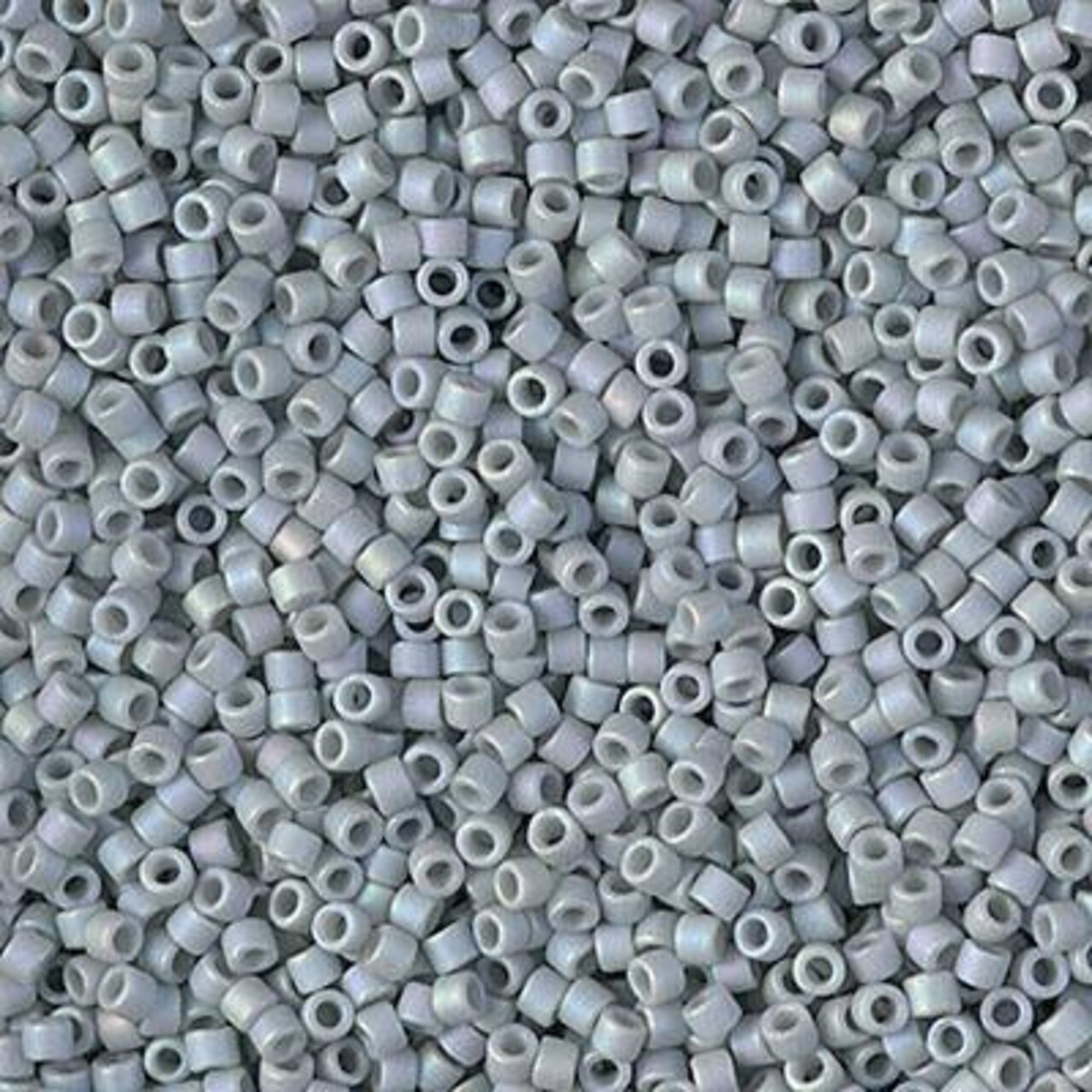 Miyuki Delica Bead 11/0, DB2320, Matte Opaque Glazed Shark Fin AB, 5 grams